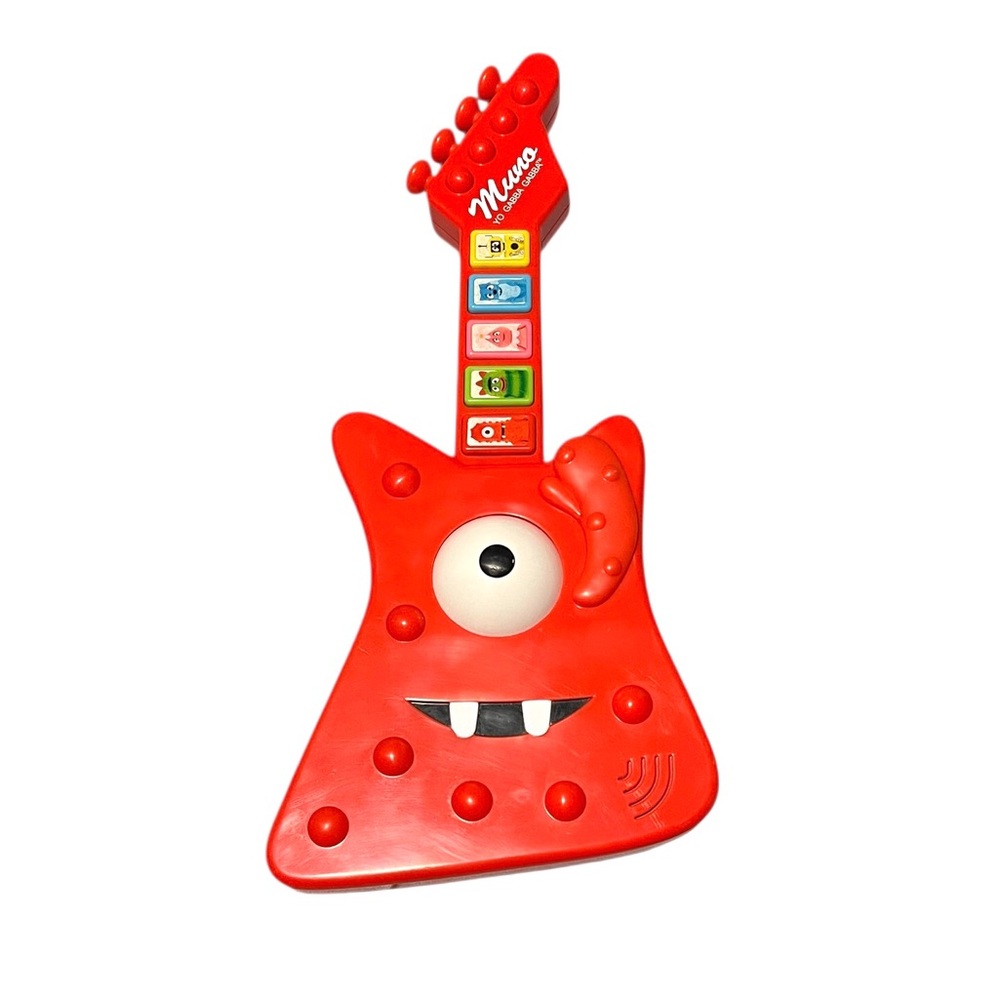 Rare 2008 Yo Gabba Gabba Muno’s Groovin Guitar Musical Toddler Toy Tested